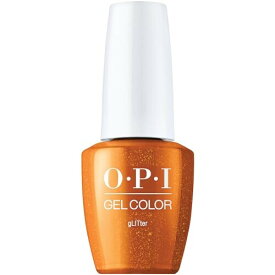 OPI ジェルネイル 削らず落とせる 輝くツヤ オレンジ ラメ 15mL (OPIジェルカラー GCS015)