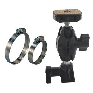 REC-MOUNTS ���[���o�[�E�t�����g�t�H�[�N�}�E���g Roll bar �E Front fork Mount for HDR-X1000V/HDR-AS200V/HDR-AZ1�Ή�(REC-46BBK-S)