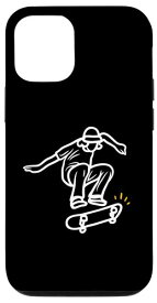 iPhone 12/12 Pro スケーター スケートボード スケート愛好家 ギフト 男性 女性 ティーン 男の子 スマホケース