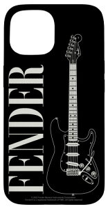 Fender Retro Vintage Americana Stratocaster Guitar Logo �X�}�z�P�[�X iPhone 15 �p