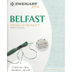 �c�o�C�K���g(ZWEIGART) ZWEIGART BELFAST �x���t�@�X�g ���l���h���イ�N���X 32CT ��48×68cm �~�X�g�u���[ ZW3609P-7106