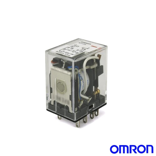 omron ミニパワーリレー ラッチング形 2極シングル接点 プラグイン端子