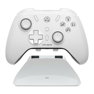 ATK �R���g���[���[ Axe Pro ���C�����X PC/���o�C��/Switch1-2�Ή� �������� 6���W���C���Z���T�[ �z�[���G�t�F�N�g�X�e�B�b�N���g���K�[ �[�d�h�b�N White