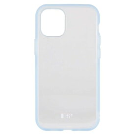グルマンディーズ IIIIfit(clear) iPhone12 mini(5.4インチ)対応ケース ライトブルー IFT-72LBL