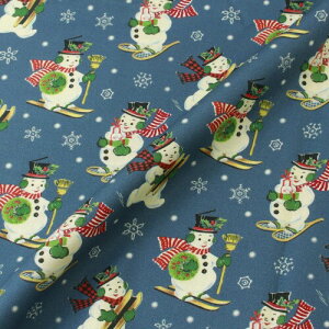 Christmas Collection �N���X�}�X�v�����g���n �N���X�}�X�V�ԃX�m�[�}���� ��110cm×1m�ؔ� PEACOCK�u���[ DCX10370-PEACOCK