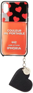 (�A�C�t�H���A) iPhone X/XS�Ή� Case for Apple X/XS-Couleur au Portable Love Attack Jewelery Mold ���b�h