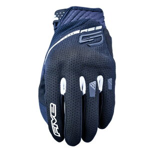 �t�@�C�u(FIVE) �o�C�N�O���[�u �u���b�N/�z���C�g (�T�C�Y:S) RS3 EVO AIRFLOW �O���[�u
