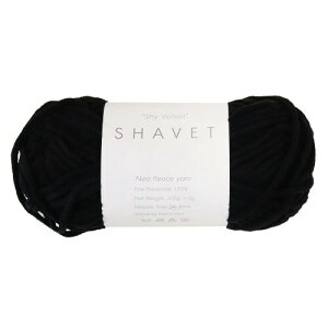 Knit Wit �؍��t���[�X�҂ݎ� Shy Velvet (SHAVET -�V���x�b�g-) ��100g ���F4�ʓ� �u���b�N KNW-SVP24