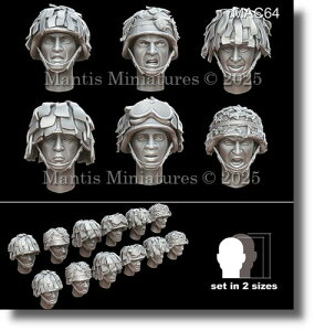 �}���e�B�X�~�j�`���A(Mantis Miniature) 1/35 ���p �A�����J �U���tPASGT�w�����b�g �w�b�h�Z�b�g 6��ށE2�T�C�Y 12�� ���W���L�b�g MAC64 (�l)