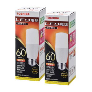 ����(TOSHIBA) LED�d�� 60W���� �L�z�� �d���F E26���� 2P �����Ή� LDT7L-G/S/60V1E2P