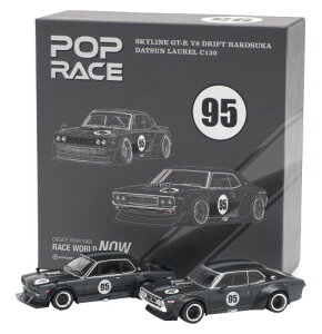 �W�F�l�V�X�J���p�j�[ (Genesis Company) POP RACE 1/64 LAUREL C130 TCS2025 1/64 SKYLINE GT-R V8 DRIFT (HAKOSUKA) TCS2025 �����i PR640351 PR640352