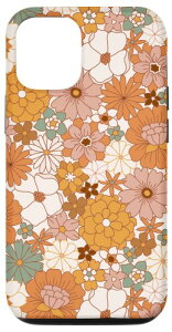 Floral Cottagecore Flower 70s Groovy Boho Burnt Orange �X�}�z�P�[�X iPhone 12/12 Pro �p