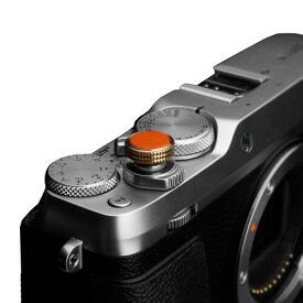 GARIZ イタリアンレザー ソフトレリーズシャッターボタン(ネジ式) 12mm XA-SBL (Orange)