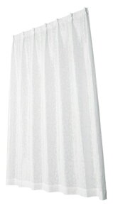 ���j�x�[�� �~���[���[�X�J�[�e�� ���^���i �z���C�g ��200×��133cm 1��