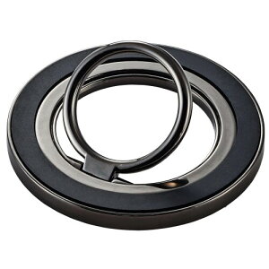 �G���R�� MagSafe�Ή� �X�}�z�����O 360�x��] �}�O�l�b�g�� �X�}�z�X�^���h ����~�ߕt�� �ω׏d800g �u���b�N PWSTRMKM360BKN