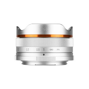 �u���C�e�B�� �X�^�[ (Brightin Star) ���჌���Y MF 10mm F5.6 Fish-eye Silver �}�C�N���t�H�[�T�[�Y �}�j���A���t�H�[�J�X ��p172°