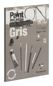 �N���[���t�H���e�[�k �y�C���g�I�� A4 �p�b�h �O���[ 30�� 250g/m2 �~�b�N�X���f�B�A�y�[�p�[ PEFC�F�؎擾 �A�V�b�h�t���[ ISO9706� ���� ���� �p�X�e�� �A�N���� �C���N ���M Clairefontaine