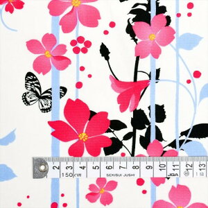 COLORFUL TEXTILE MARKET ���n�z�a�����߉ԕ�����Ԃ݂����E�s���N 110cmx300cm D00B0930 �z���C�g