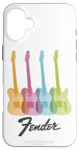 Fender Multicolor Rainbow Stratocaster Rock Guitars �X�}�z�P�[�X iPhone 16 Plus �p