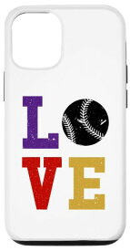 iPhone 12/12 Pro Love Graphic ソフトボールプレーヤー ソフトボール野球選手ゲーム スマホケース