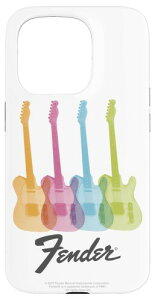 Fender Multicolor Rainbow Stratocaster Rock Guitars �X�}�z�P�[�X iPhone 15 Pro �p