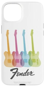 Fender Multicolor Rainbow Stratocaster Rock Guitars �X�}�z�P�[�X iPhone 15 Plus �p
