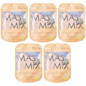 MASMiX バイカラーマスク 立体タイプ 35枚入（7枚×5個セット） マカロンピンク×ライトグレー