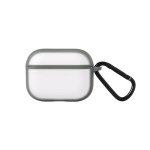 ���C�E�A�E�g AirPods Pro 3 �p �P�[�X �ϏՌ� �}�b�g ���H �w��h�~ TPU �o���p�[ �J���r�i �t�� ���C�����X�[�d�Ή� �O���[ RT-APP3BS11/GR