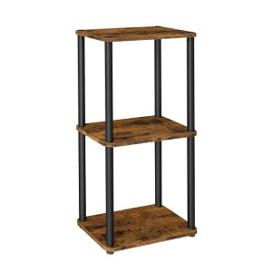 VASAGLE 3�i �I�[�v�����b�N�R�[�i�[���b�N �{�I ��������׌^ ��38×���s23.8×����70.6cm �H��s�v �ȒP�g�� ���r���O���[ �ȃX�y�[�X LLS153K01