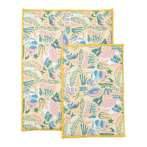 ��Ԃ͂��� �z���}�b�g 2P�Z�b�g �A�N�A�q���b�Q CORAL REEF (��FW40xH30cm ���FW20xH30cm) ���؂�}�b�g ����@�Ή��� ���̐������� 32702-42