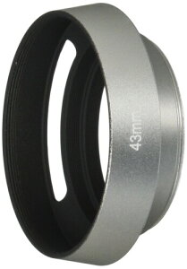 NinoLite �N���V�b�N���^�������Y�t�[�h �t�[�h�a43mm �J�����p �y�ʂŏ�v�� �A���~������ Lens Hood �F �V���o�[