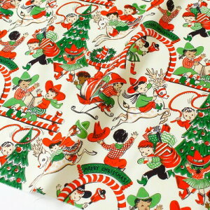 Christmas Collection �N���X�}�X�v�����g���n �J�E�{�[�C�L�b�Y�� ��110cm×1m�ؔ� CREM�N���[�� MICH10959-CREM