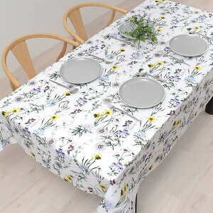 �X�^�C���f�R�[��(STYLE Decor) �e�[�u���N���X ��100% ������� �����` �k�� 142×180cm �X�^���_�[�h �ԕ� �{�^�j�J�� W4700610