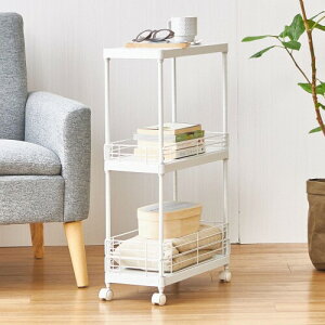 �h�E�V�V�� �T�C�h�e�[�u�� �L�b�`�����S�� �����h���[���S�� �L���X�^�[�t�� �X���� �� �z���C�g 3�i ��20cm×���s45cm×����74.5cm CPS4520-WH �}�b�g�Ȏ��� �I�V���� ���� ���I�� ���E��