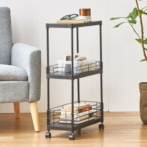 �h�E�V�V�� �T�C�h�e�[�u�� �L�b�`�����S�� �����h���[���S�� �L���X�^�[�t�� �X���� �� �u���b�N 3�i ��20cm×���s45cm×����74.5cm CPS4520-BK �}�b�g�Ȏ��� �I�V���� ���� ���I�� ���E��