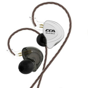 Hifi Kingdom CCA C10 1DD+4BA �n�C�u���b�h�h���C�o�[HiFi�C���C���[�C���z�� �A���~�j�E�������t�F�[�X�v���[�g �C���C���[���j�^�[ Black(No Mic)