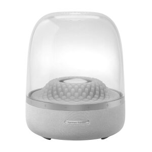 Harman Kardon AURA STUDIO 4 Wireless Bluetooth�X�s�[�J�[/�A���r�G���g���C�e�B���O/�T�u�E�t�@�[����/�}���`�|�C���g/�d���P�[�u���쓮 / 3.5mm�A�i���O���͓��� / ���T�C�N���f�ގg�p/�O���[ / HKAUR