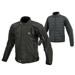 (KOMINE) �o�C�N�p �W���P�b�g JK-5995 �t���C���[�V�X�e���W���P�b�g �Z�b�g Black XL 07-5995