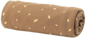 (L'ovedbaby) Organic Cozy Blanket Toffee Leaf One Size