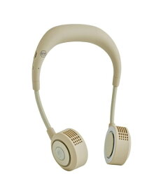 両手が使える ハンズフリー 首掛け扇風機 WFan ダブルファン ヨガシロッコ サンドベージュ SPICE OF LIFE(スパイス) 静音 5段風量 650分連続使用 首かけ フィット感 ニッケル マスクファン 熱