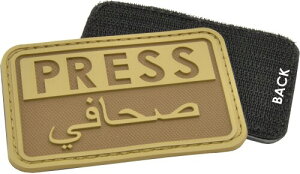 HAZARD4 �J�����o�b�O�p �p�b�`�A�N�Z�T���[ Press/Arabic - reporter rubber velcro patch