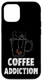 iPhone 12/12 Pro コーヒー中毒 マグカップの中の人 面白いバリスタ スマホケース