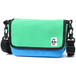 (Chums) Small Camera Shoulder Sweat Nylon�EGreen/Blue