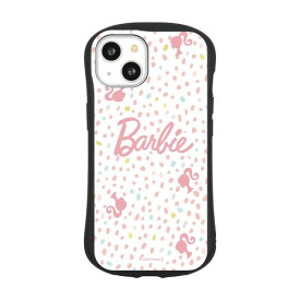 グルマンディーズ Barbie iPhone 13 (6.1インチ) 対応 ハイブリッドガラスケース バービー みずたま BAR-33A