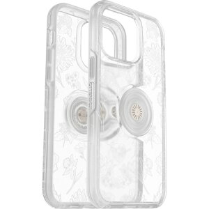 OtterBox iPhone 14 Pro Max OTTER+ POP SYMMETRY (�V�����g���[) �ϏՌ� �N���A�P�[�X Flower Of The Month (Clear)