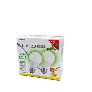 TOSHIBA(����) LED�d�� 60W���� �L�z�� �����F E26���� 2P �����Ή� LDA7N-G/K60V1RP