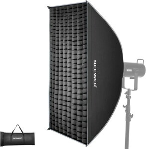 NEEWER 60x90cm �����` �\�t�g�{�b�N�X �N�C�b�N�Z�b�g�A�b�v �N�C�b�N�܂肽���� Bowens�}�E���g �f�B�t���[�U�[/�O���b�h/�o�b�O�t�� �X�g���b�v�\�t�g�{�b�N�X �R���p�`�u�� Aputure 120d Godox