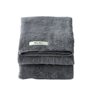 Wellis Sustainable cotton Bath towel Gray 1��(Wellis�T�X�e�B�i�u���R�b�g���o�X�^�I�� �O���[)