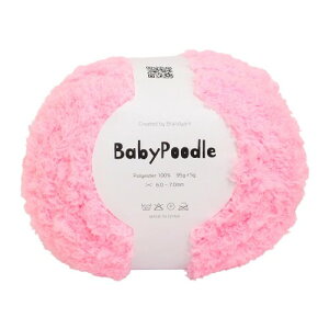 Knit Wit �؍� �ю� (Baby Poodle -�x�r�[�v�[�h��-) 95g 1�ʓ� �s���N KNW-BPB21