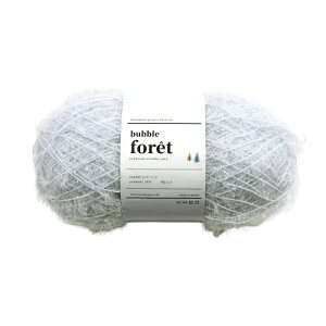 Knit Wit �؍��G�R���킵�ю� bubble foret-�o�u���t�H��- 90g 1�� �V���o�[ KNW-BFB60
